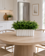 Boxwood Linear Ribbed Vase