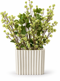 Garden Stems in Ribbed Vase