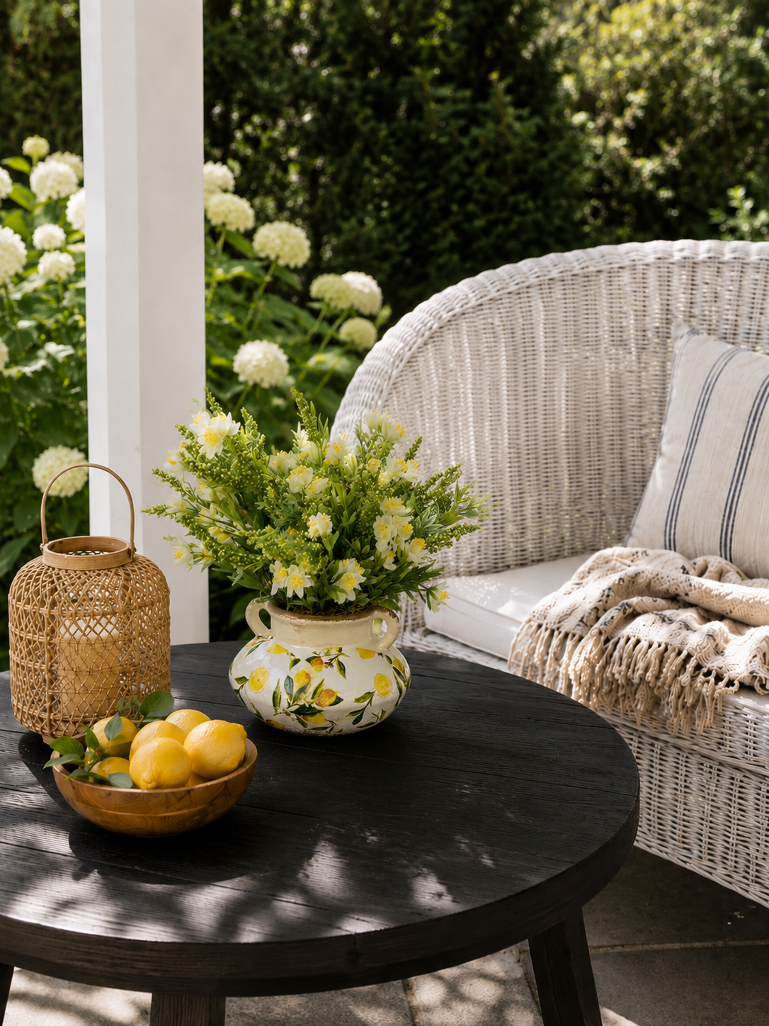 Lemon Rustic Urn