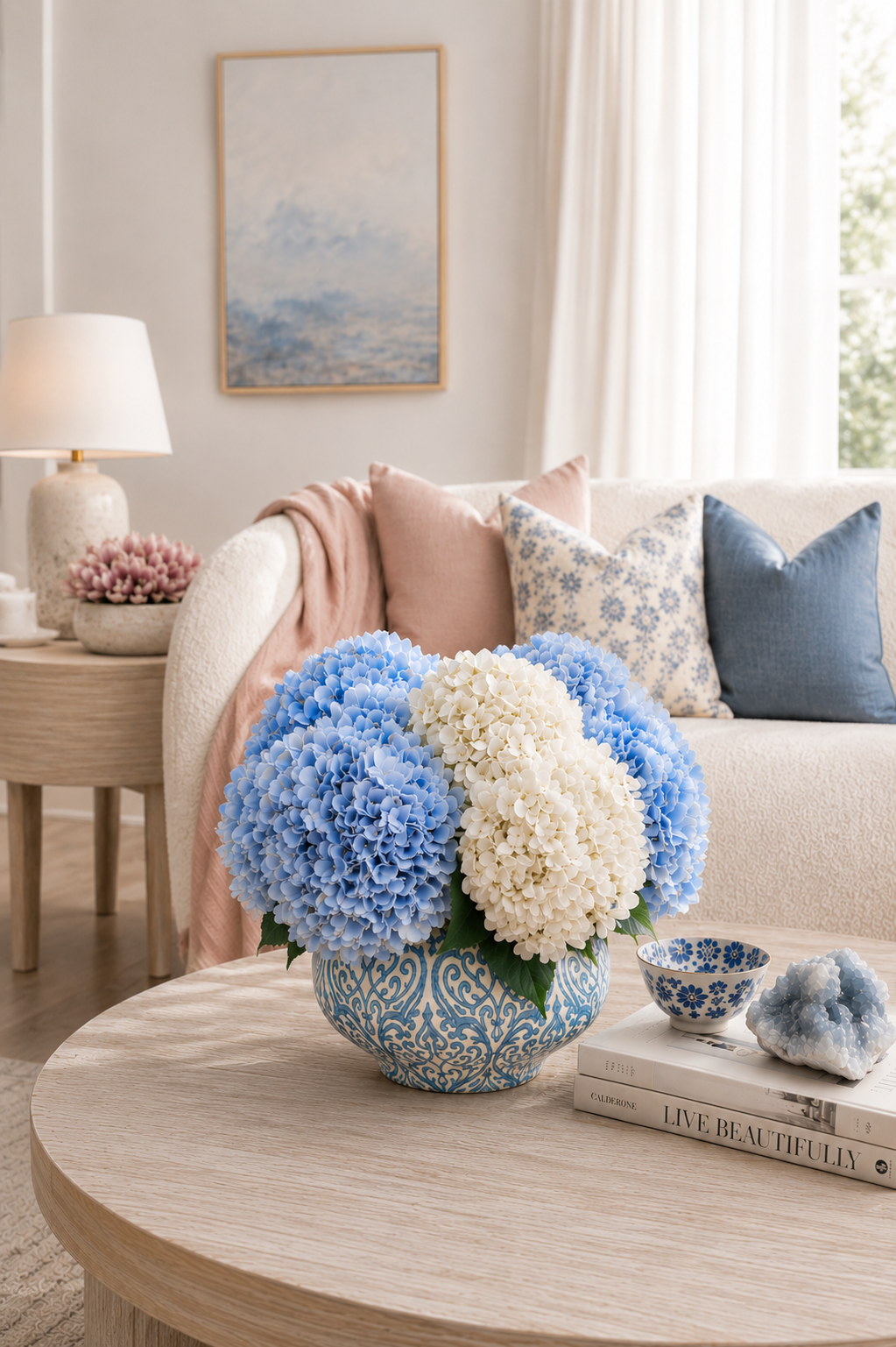 The Powder Blue Hydrangea