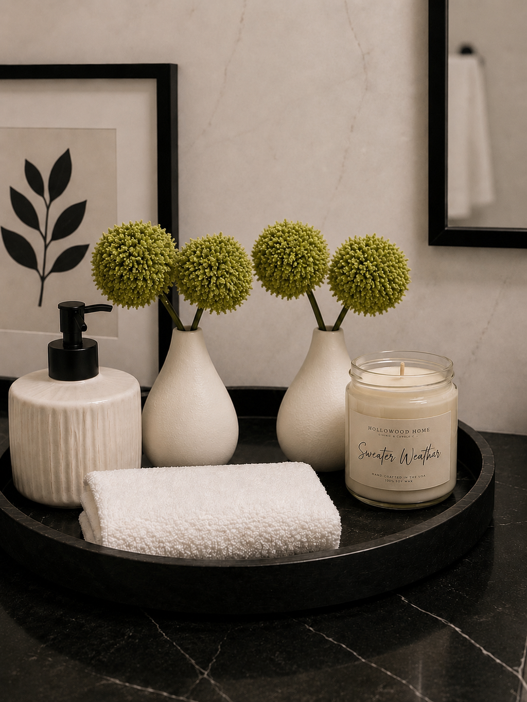 Pom pom bud vase