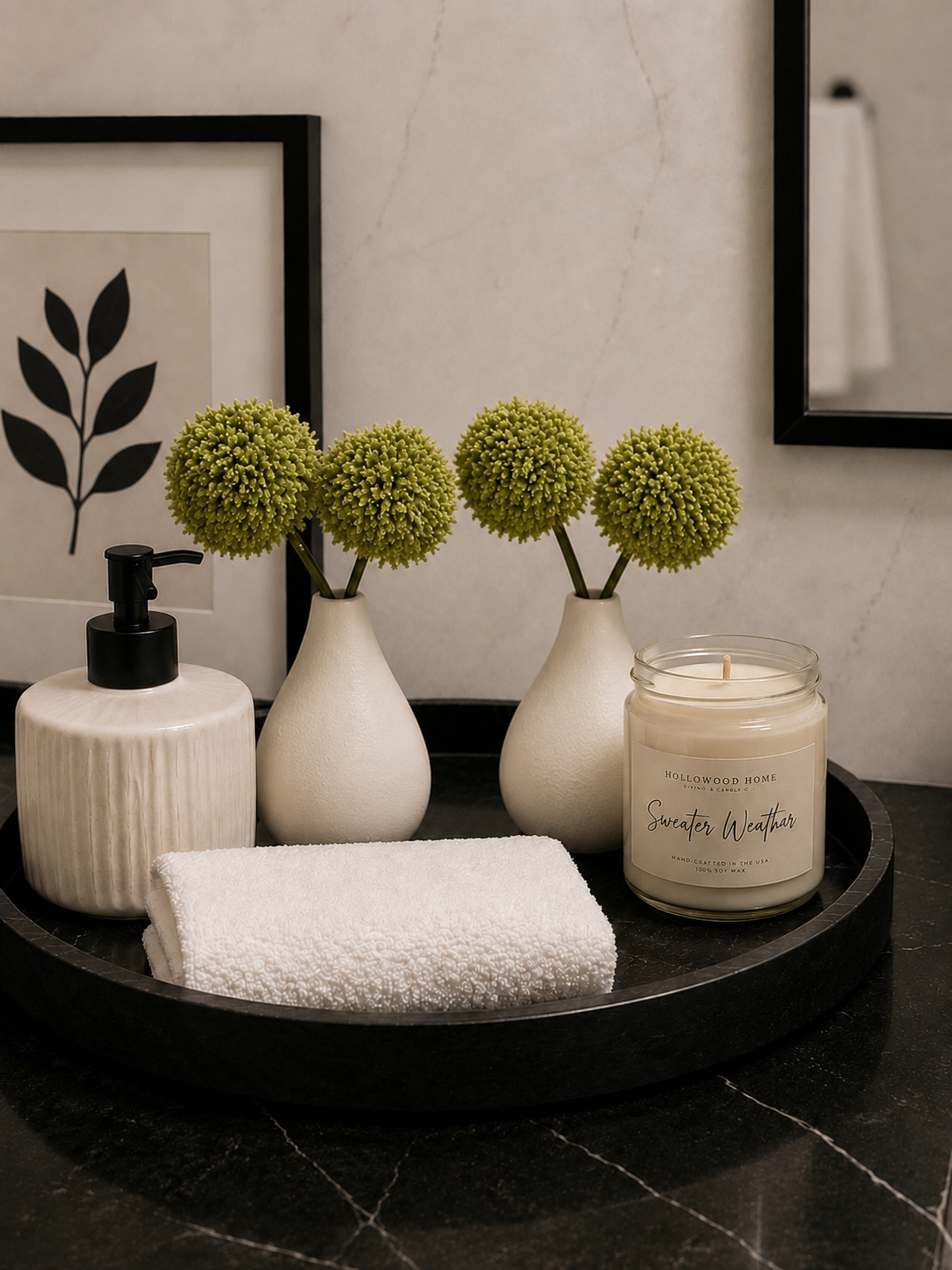 Pom pom bud vase