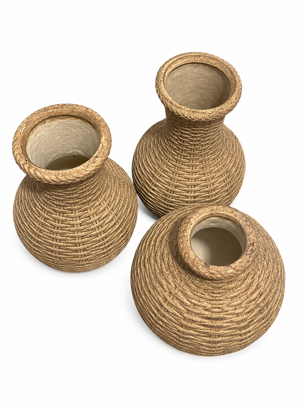 Natural Weave vase Set
