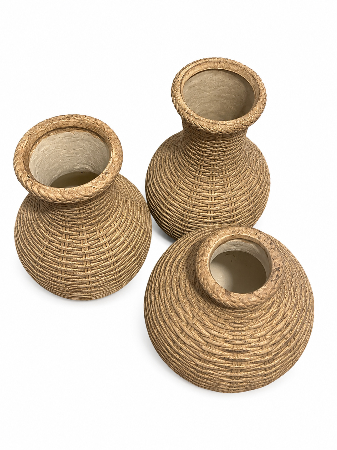 Natural Weave vase Set