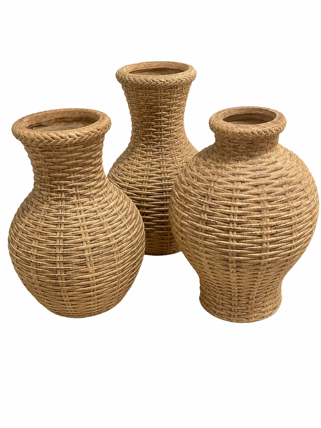 Natural Weave vase Set