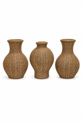 Natural Weave vase Set