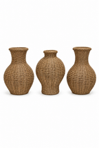 Natural Weave vase Set