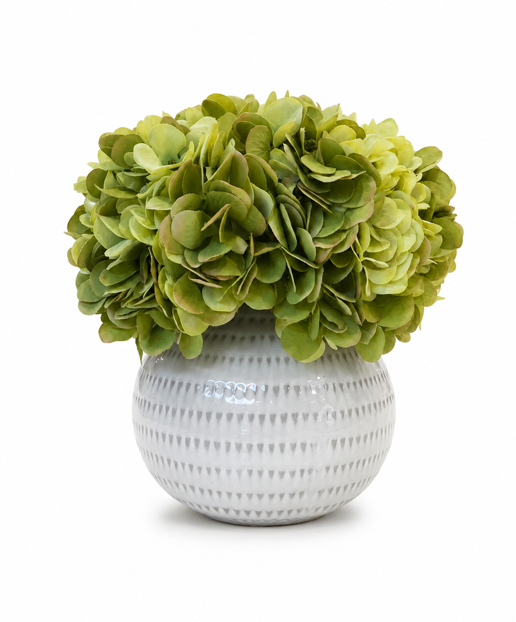 Green Hydrangea Ceramic Bowl