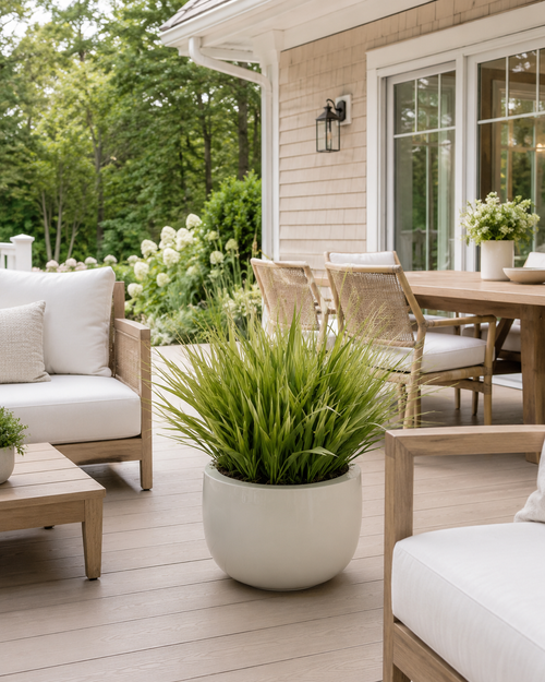 Aloha Grass High Gloss Planter