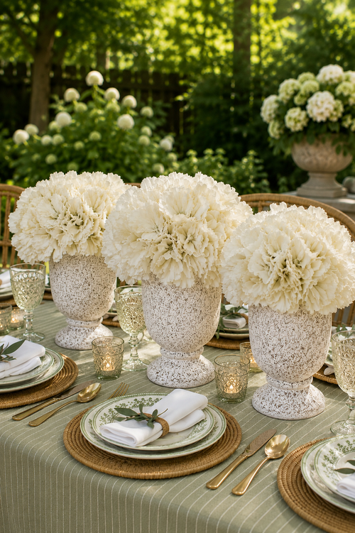 The White Hydrangea Urn